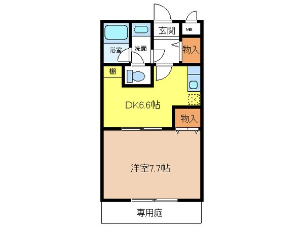 フジパレス式内町Ⅱ番館の物件間取画像